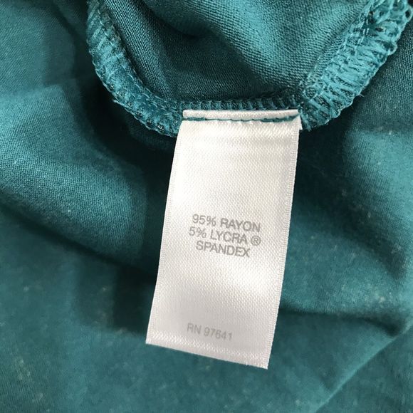 J. Jill Gorgeous Wearever Teal Paisley-Border Long Tunic Petite M PM NWT - Picture 5 of 8